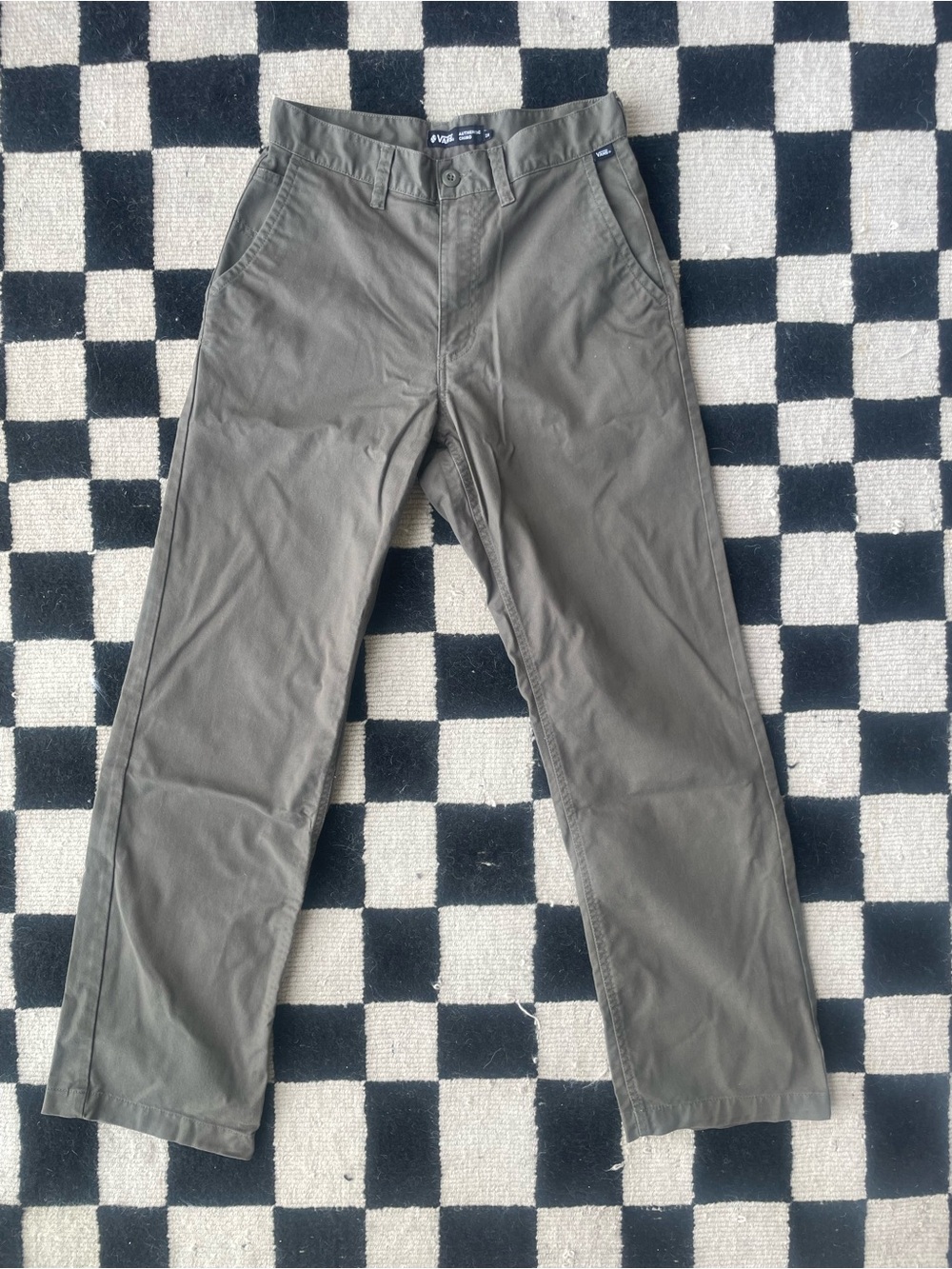 Vans Men's Olive Green Chino Pant Size 28
